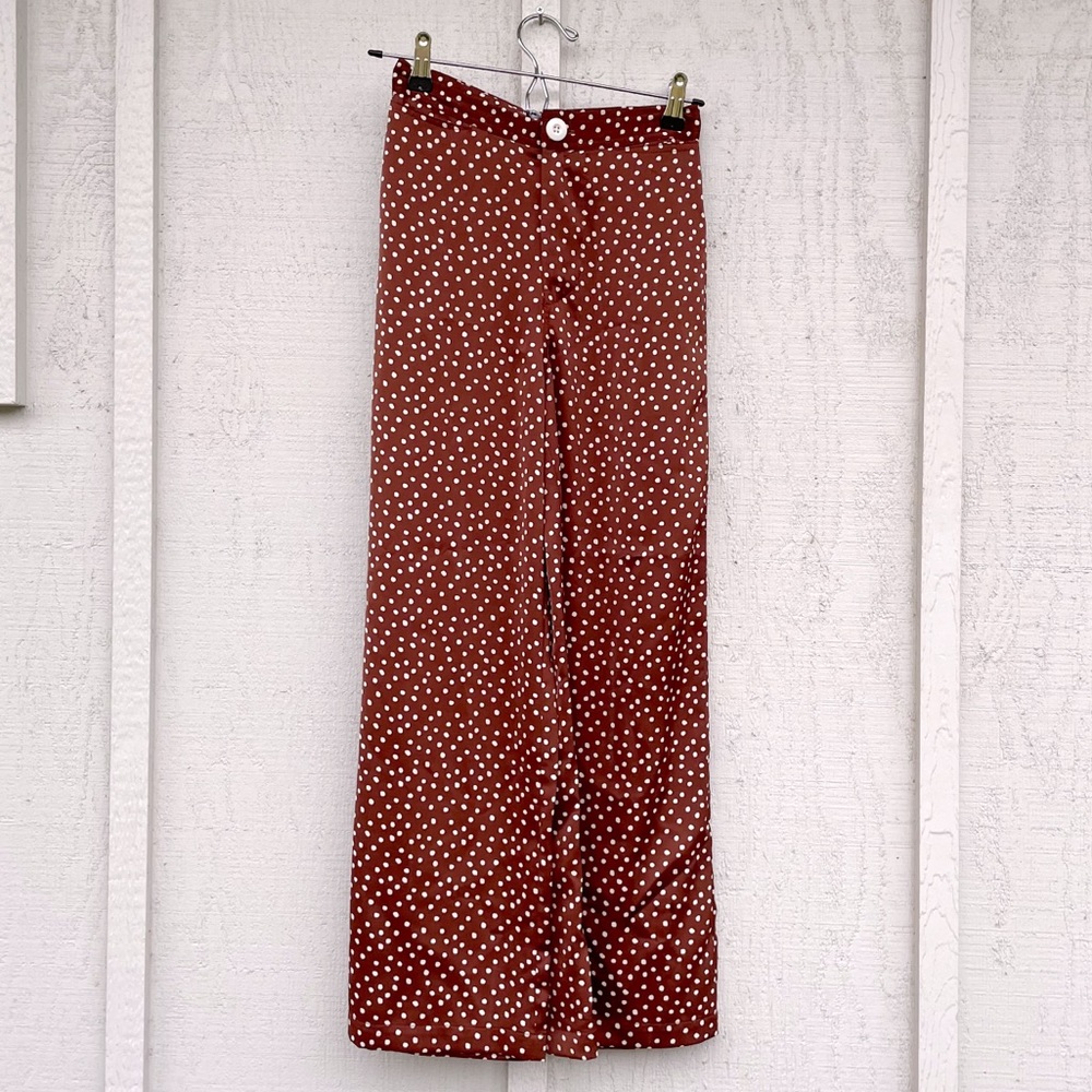 flowy polka dot pants from UO
